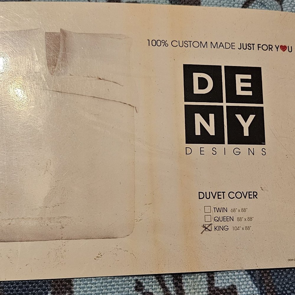 DENY DESIGNS DUVET COVER - KING SIZE